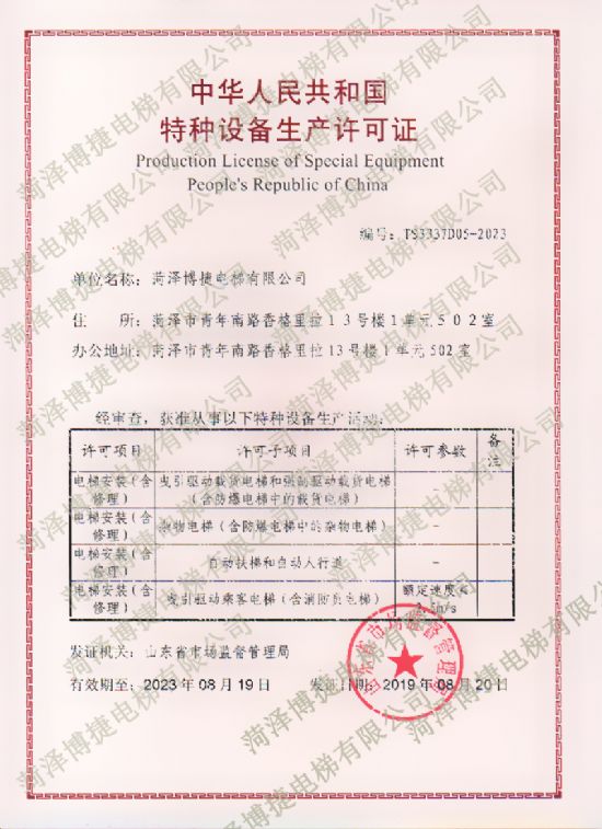 點擊查看詳細信息<br>標題：資質證書 閱讀次數：3217